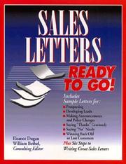 Cover of: Sales letters ready to go by Eleanor Dugan, Eleanor Dugan