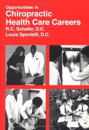 Cover of: Opportunities in chiropractic health-care careers
