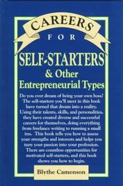 Cover of: Careers for self-starters & other entrepreneurial types