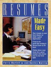 Cover of: Resumes made easy