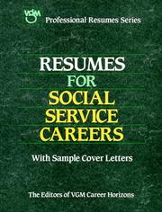 Cover of: Resumes for Social Service Careers (Vgm Professional Resumes)