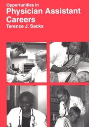 Cover of: Opportunities in Physician Assistant Careers (Vgm Opportunities Series (Paper))
