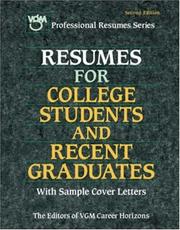 Cover of: Resumes for college students and recent graduates