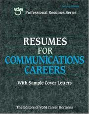 Cover of: Resumes for communications careers