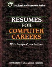 Cover of: Resumes for computer careers by VGM Career Horizons (Firm)