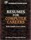 Cover of: Resumes for computer careers
