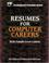 Cover of: Resumes for Computer Careers (Vgm Professional Resumes Series)