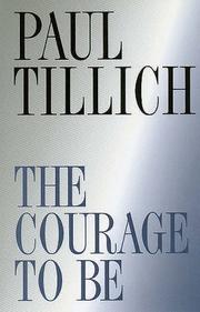 Cover of: The courage to be by Paul Tillich