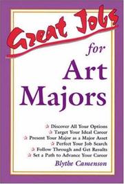 Cover of: Great jobs for art majors by Blythe Camenson