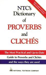 Cover of: NTC's dictionary of proverbs and clichés