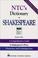 Cover of: NTC's Dictionary of Shakespeare