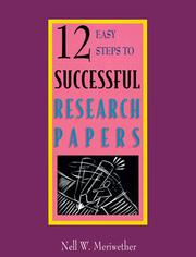 Cover of: 12 easy steps to successful research papers