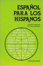 Cover of: Español Para Los Hispanos (Language - Spanish)