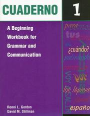 Cover of: Cuaderno 1 by Ronni L. Gordon