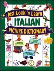 Cover of: Just Look'N Learn Italian Picture Dictionary (Just Look'n Learn Picture Dictionary Series) by Daniel J. Hochstatter