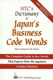 Cover of: NTC's dictionary of Japan's business code words