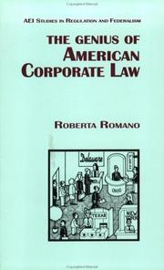 Cover of: The genius of American corporate law