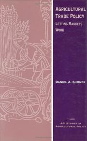 Cover of: Agricultural trade policy by Daniel A. Sumner