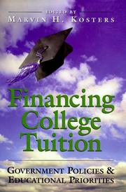 Cover of: Financing College Tuition by Marvin H. Kosters