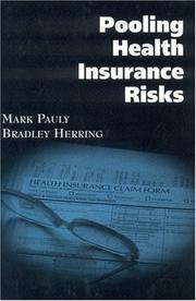 Cover of: Pooling Health Insurance Risks by Mark V. Pauly