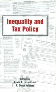 Cover of: Inequality and Tax Policy