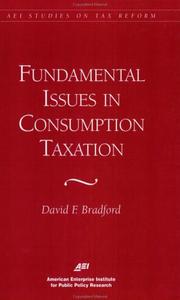 Cover of: Fundamental issues in consumption taxation