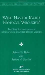 Cover of: What has the Kyoto Protocol wrought?: the real architecture of international tradable permit markets