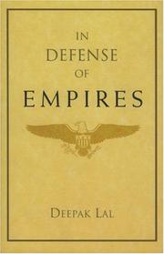 Cover of: In Defense of Empires (Henry Wendt Lecture) by Deepak Lal