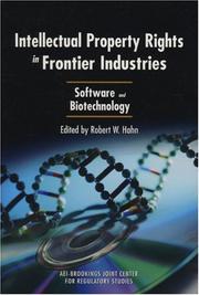 Cover of: Intellectual Property Rights in Frontier Industries: Software and Biotechnology