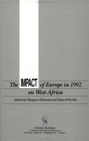 Cover of: The Impact of Europe in 1992 on West Africa