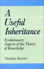 Cover of: useful inheritance: evolutionary aspects of the theory of knowledge