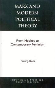 Cover of: Marx and modern political theory by Philip J. Kain