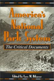 Cover of: America's national park system: the critical documents