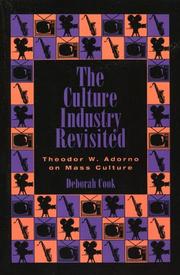 Cover of: The culture industry revisited by Deborah Cook
