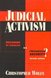 Cover of: Judicial activism by Christopher Wolfe