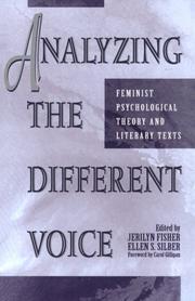 Cover of: Analyzing the different voice | 