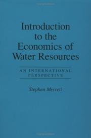 Cover of: Introduction to the economics of water resources by Stephen Merrett
