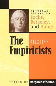 Cover of: The empiricists: critical essays on Locke, Berkeley, and Hume