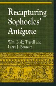 Cover of: Recapturing Sophocles' Antigone