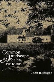 Cover of: Common Landscape of America, 1580-1845