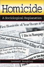 Cover of: Homicide by Leonard Beeghley