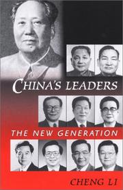 Cover of: China's leaders: the new generation