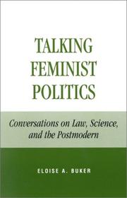 Cover of: Talking Feminist Politics by Eloise A. Buker