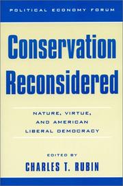 Cover of: Conservation Reconsidered by Charles T. Rubin