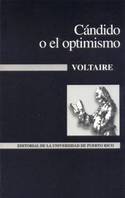 Cover of: Cándido, o, El optimismo by Voltaire
