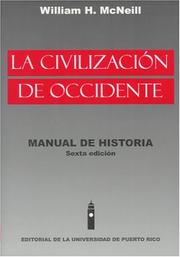 Cover of: La Civilizacion de Occidente: Manual de Historia
