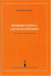 Cover of: Introducción a las humanidades