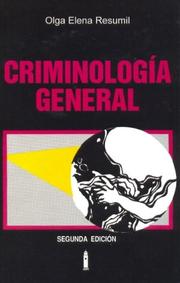Cover of: Criminología general
