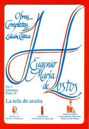 Cover of: La tela de araña