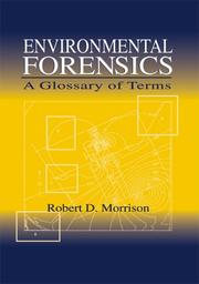Cover of: Environmental forensics: a glossary of terms
